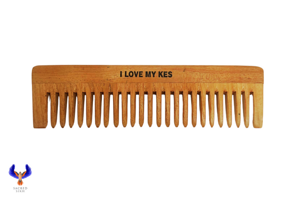 Neem Wood Wide Tooth Comb - I Love My Kes