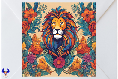 Khalsa Lion Greeting Card