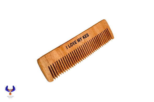 Neem Wood Mini/ Baby Comb - I Love My Kes (hair)