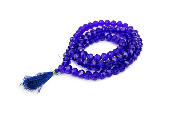Crystal Effect Mala (Prayer Beads) - Royal Blue