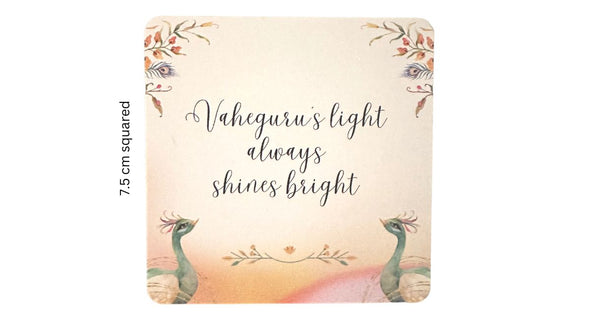 Vaheguru's light always shines bright -  Thin Magnet