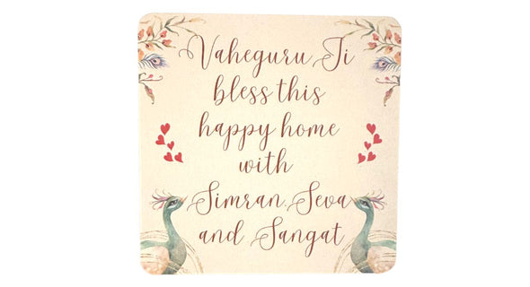 Vaheguru bless your happy home - Thin Magnet