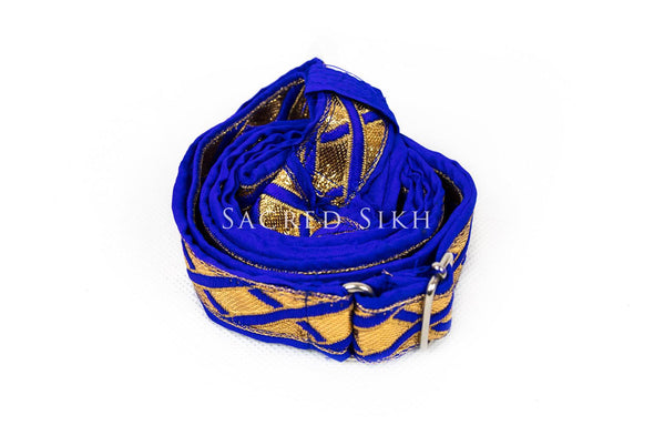 Gatra Blue and Gold Diamond Large 1 Inch - Gatra - Sacred Sikh