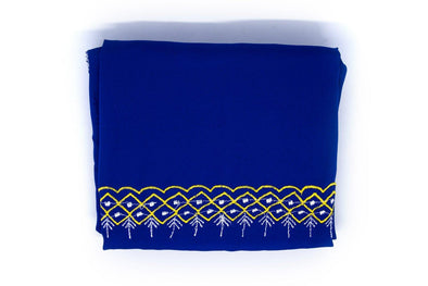 Hazuriya Royal Blue with Yellow Stitching 2.25m - Sacred Sikh