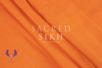 Orange (Kesri) - Tasar - Turban Material - Sacred Sikh