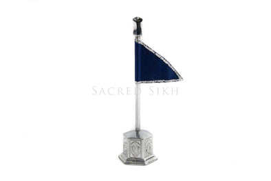 Mini Nishaan Sahib Blue (Neela) - Accessories - Sacred Sikh