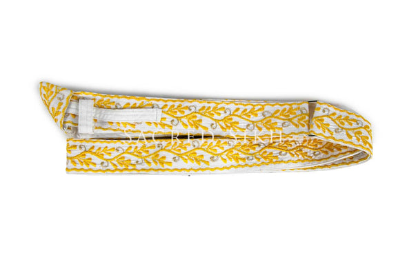 Gatra White with Yellow Embroidery