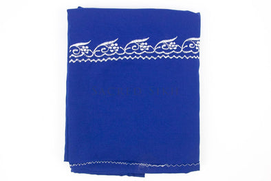 Hazuriya Royal Blue with White Stitching 1.5m - Clothing - Sacred Sikh