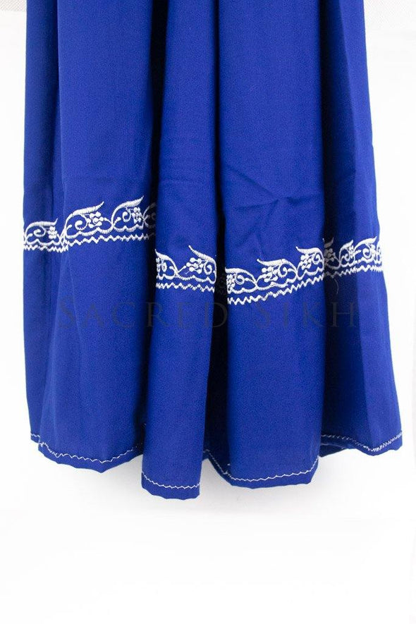 Hazuriya Royal Blue with White Stitching 2.25m - Sacred Sikh