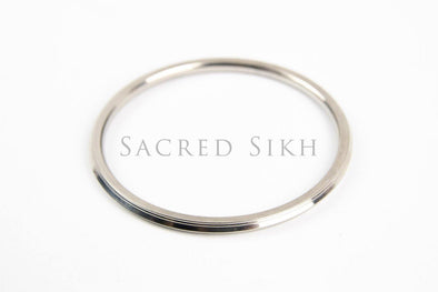 Steel Kara with Ridge - Medium Weight - Sacred Sikh