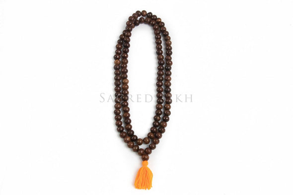 Mala Wooden Brown Large Bead - Malas - Sacred Sikh