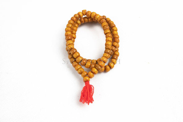 Mala Wooden Light Brown Small Bead - Malas - Sacred Sikh