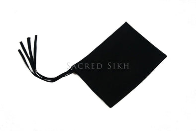 Black Rectangle Patka - Sacred Sikh
