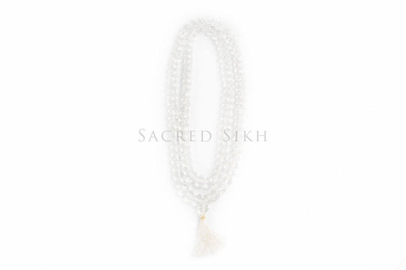 Crystal Effect Mala (Prayer Beads) - Clear - Sacred Sikh