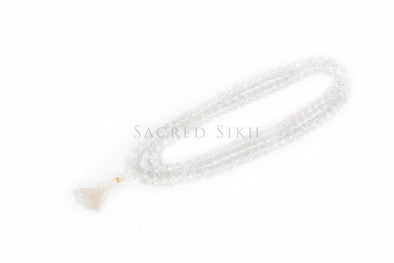 Crystal Effect Mala (Prayer Beads) - Clear - Sacred Sikh