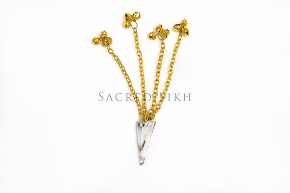Shingar Pointed Design Gold - Sacred Sikh