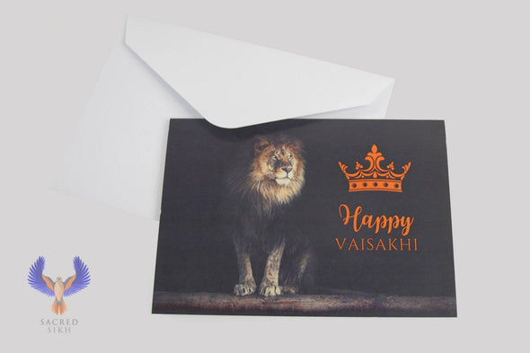 Vaisakhi Greeting Card - Lion - Accessories - Sacred Sikh
