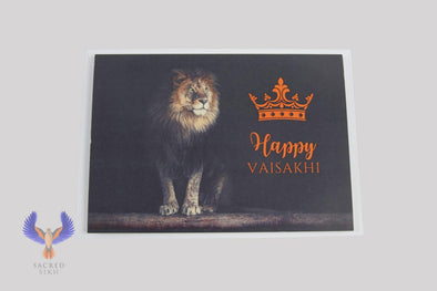 Vaisakhi Greeting Card - Lion - Accessories - Sacred Sikh