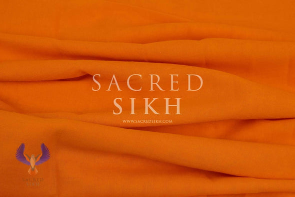 Saffron Orange - Turban Material - Sacred Sikh