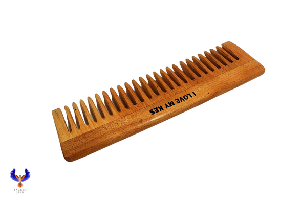 Neem Wood Wide Tooth Comb - I Love My Kes