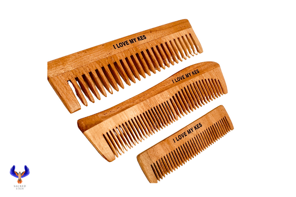 Neem Wood Mini/ Baby Comb - I Love My Kes (hair)