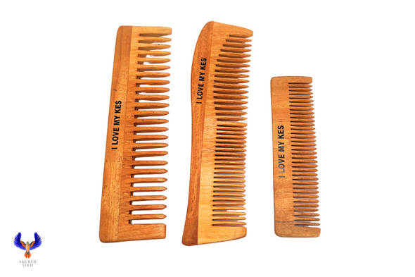 Neem Wood Mini/ Baby Comb - I Love My Kes (hair)