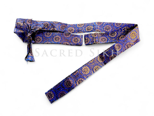 Gatra Bespoke Blue with Flower Pattern Pech Kabz