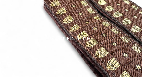 Gatra Premium Brown and Gold Design 1.5inch