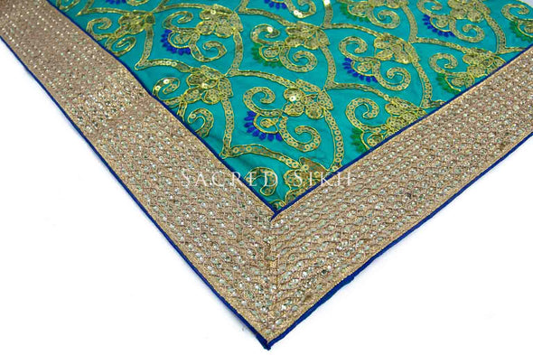 Rumalla Sahib Double Turquoise Royal Design