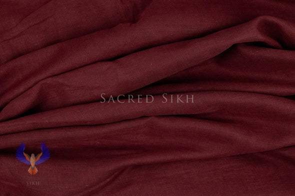 Sacred Sikh Turban Material Merry Maroon Crease