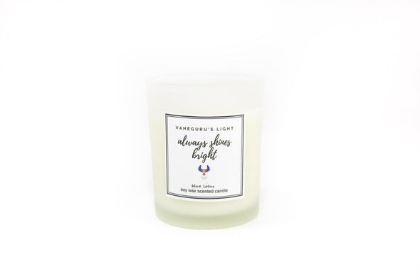 Sacred Sikh Soy Wax Candle - Blue Lotus - Sacred Sikh