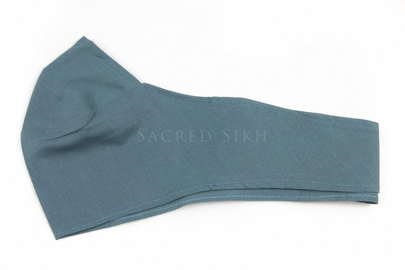 Face Covering/Mask with Cotton Tie - Grey - Sacred Sikh