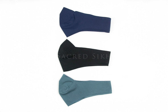 Face Covering/Mask with Cotton Tie - Blue - Sacred Sikh