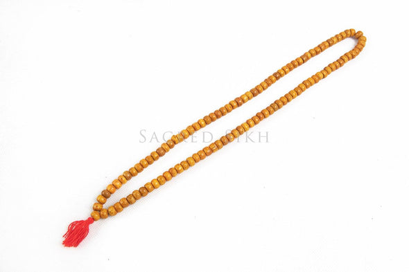 Mala Wooden Light Brown Small Bead - Malas - Sacred Sikh