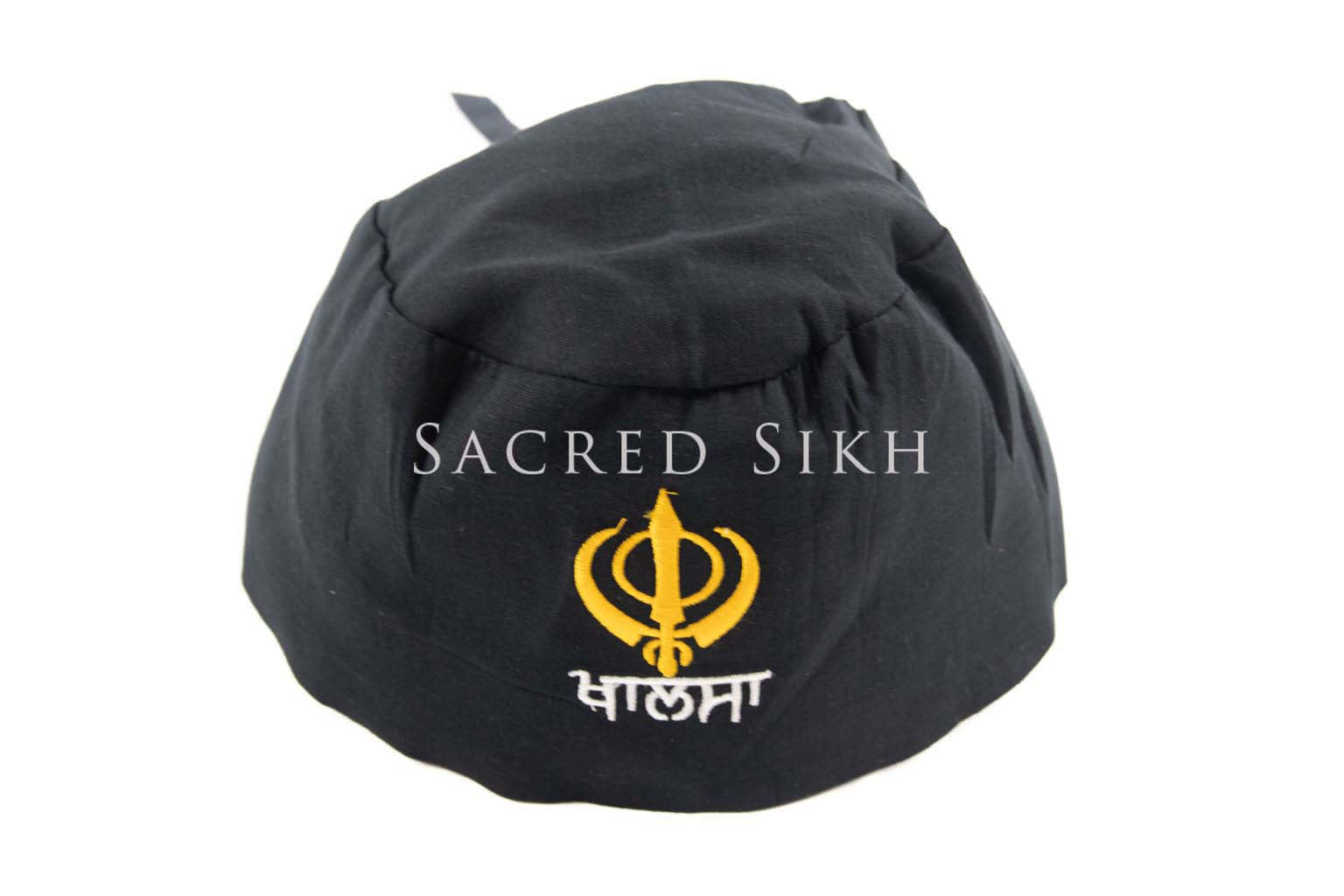 2 String Patka - Black Khanda design – Sacred Sikh