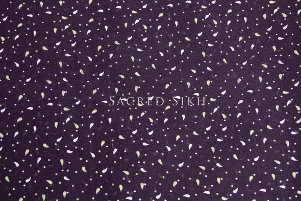 Mulberry Splash Turban Material -  - Sacred Sikh