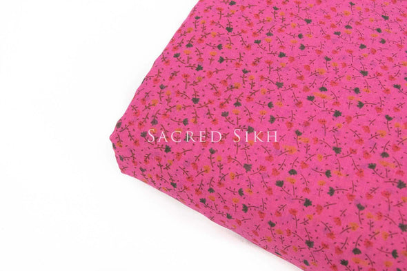 Vibrant Floral Garden Turban Material -  - Sacred Sikh