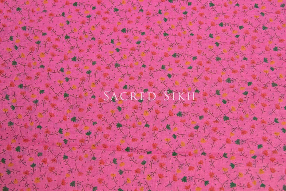 Vibrant Floral Garden Turban Material -  - Sacred Sikh