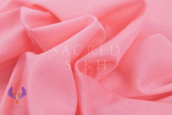 Smooth Pink Turban Material - Turban Material - Sacred Sikh