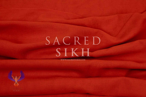 Tomato Red - Turban Material - Sacred Sikh